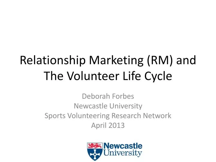 relationship marketing rm and the volunteer life cycle