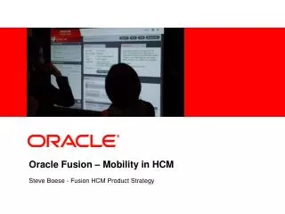 Oracle Fusion – Mobility in HCM