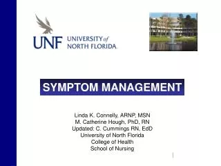 Linda K. Connelly, ARNP, MSN M. Catherine Hough, PhD, RN Updated: C. Cummings RN, EdD University of North Florida Colle