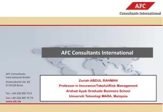 AFC Consultants International