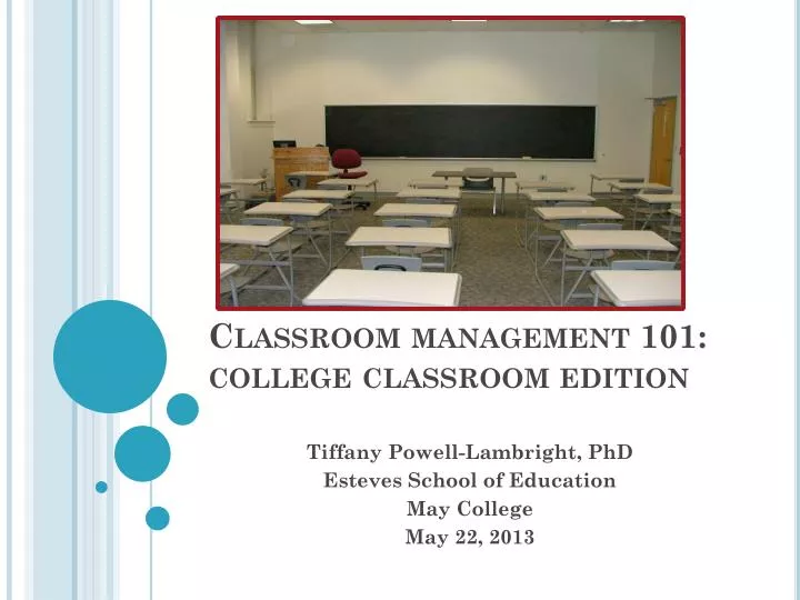 classroom management 101 college classroom edition