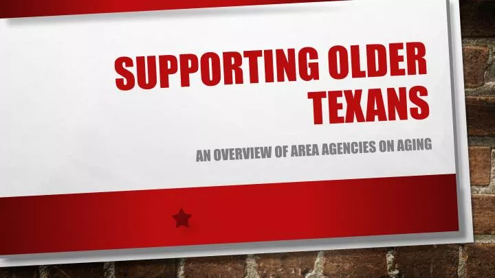 supporting older texans
