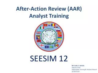 After-Action Review (AAR) Analyst Training