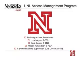 UNL Access Management Program