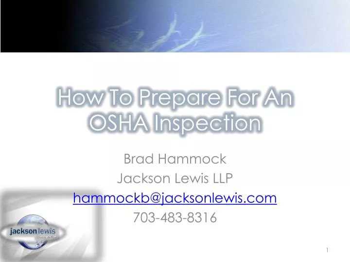 how to prepare for an osha inspection
