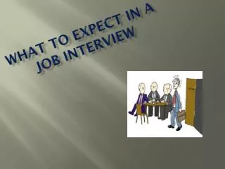 What to Expect in a job Interview
