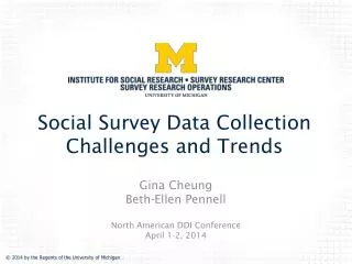 Social Survey Data Collection Challenges and Trends