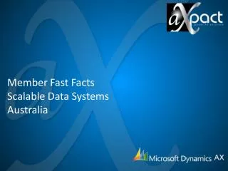 Member Fast Facts Scalable Data Systems Australia