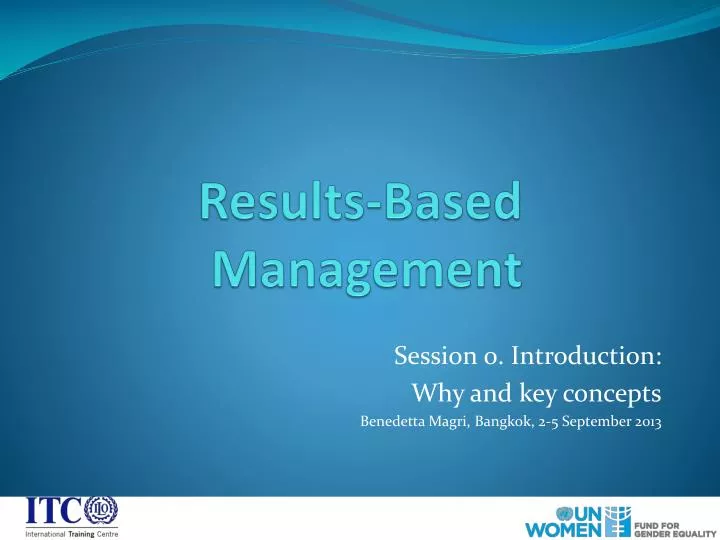 results based management