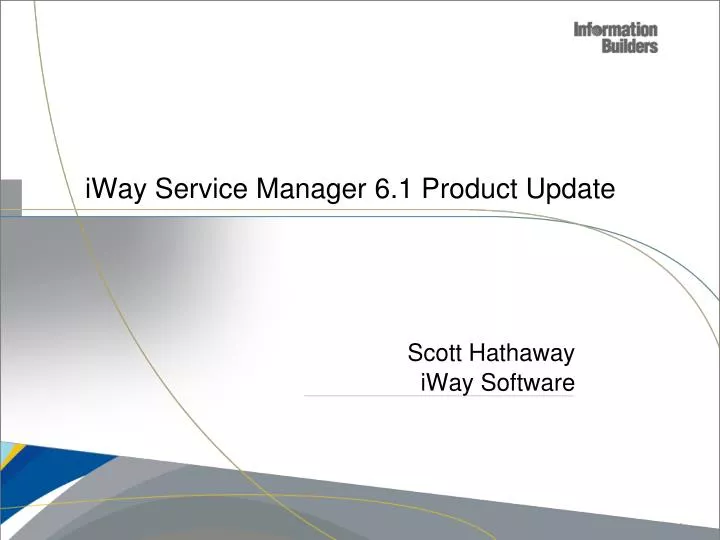 iway service manager 6 1 product update