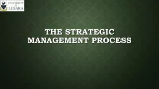 The strategic management process