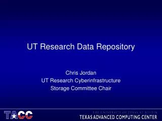 UT Research Data Repository