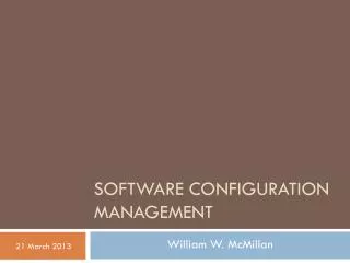 software configuration management