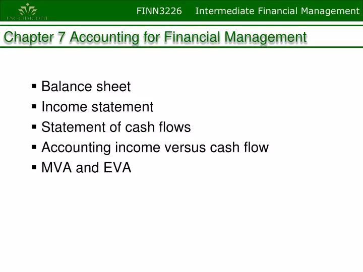 chapter 7 accounting for financial management