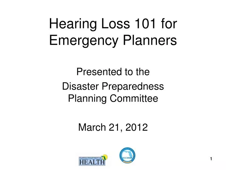 hearing loss 101 for emergency planners