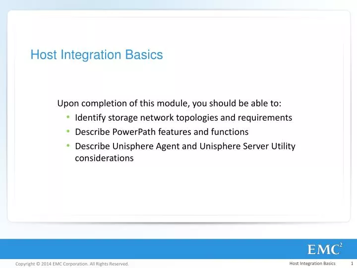 host integration basics