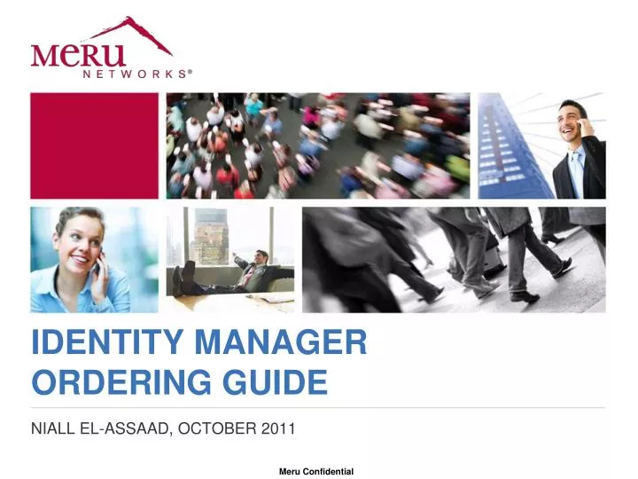 identity manager ordering guide