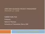 OPIM 5894 Advanced Project management Iridium LLC case