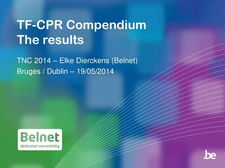 tf cpr compendium the results