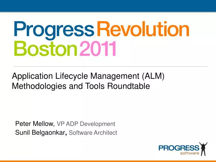 application lifecycle management alm methodologies and tools roundtable