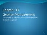 Chapter 11 Quality Management - slide 1