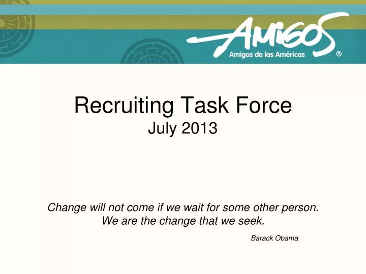 recruiting task force july 2013