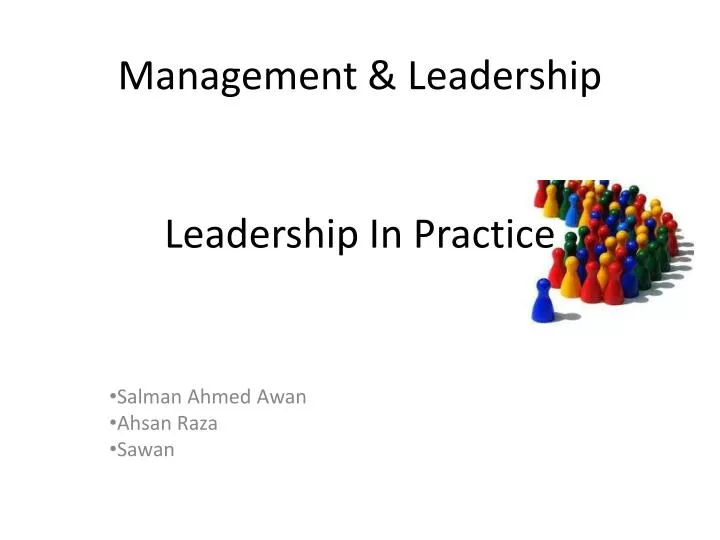 management leadership leadership in practice