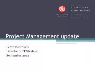 Project Management update