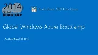 Global Windows Azure Bootcamp