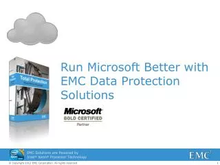 Run Microsoft Better with EMC Data Protection Solutions