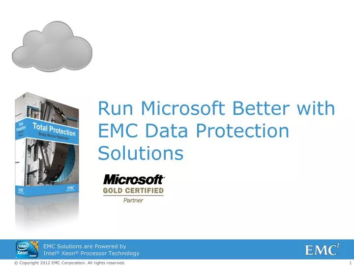 run microsoft better with emc data protection solutions