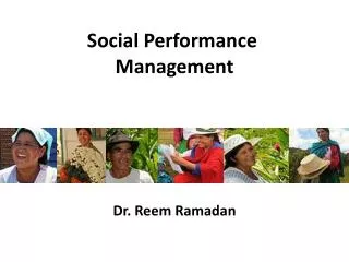 Social Performance Management