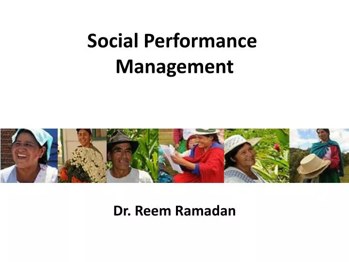 social performance management