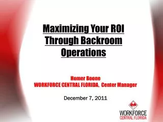 Maximizing Your ROI Through Backroom Operations