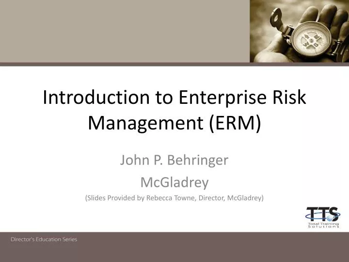 introduction to enterprise risk management erm