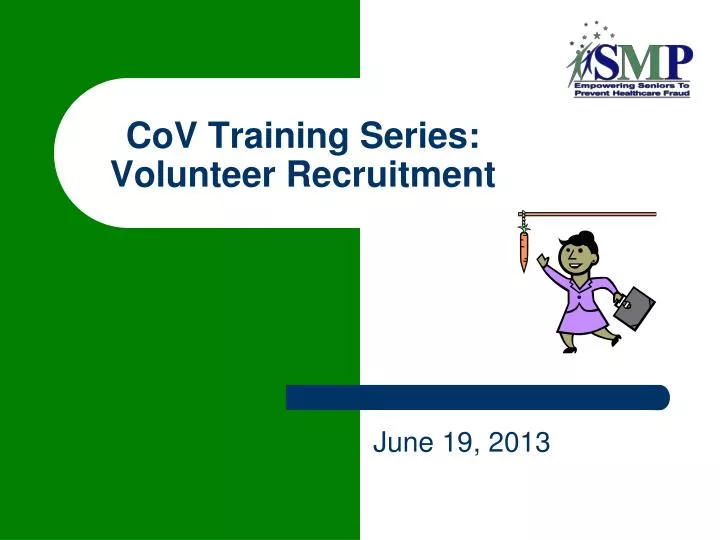 cov training series volunteer recruitment