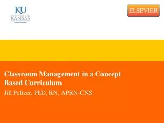 Classroom Management in a Concept Based Curriculum