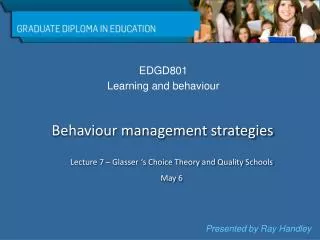 EDGD801 Learning and behaviour