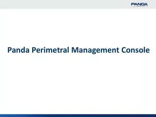 Panda Perimetral Management Console