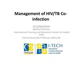 Management of HIV/TB Co-infection