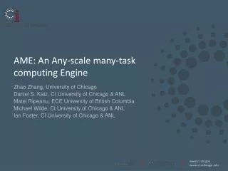 AME: An Any-scale many-task computing Engine