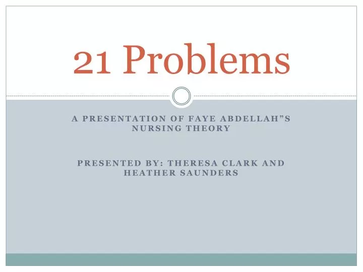 21 problems