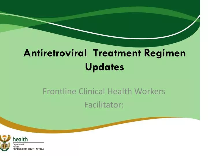 antiretroviral treatment regimen updates