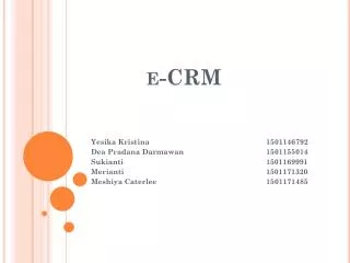 e-CRM