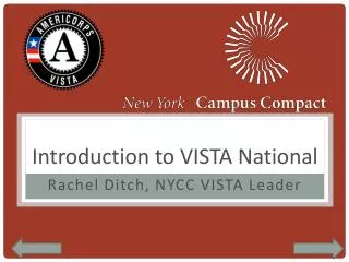 Introduction to VISTA National