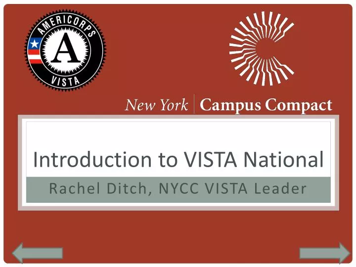introduction to vista national