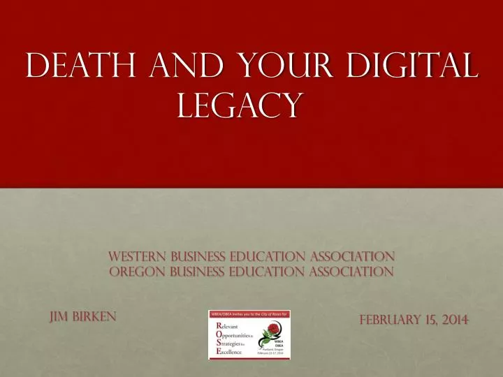 death and your digital legacy