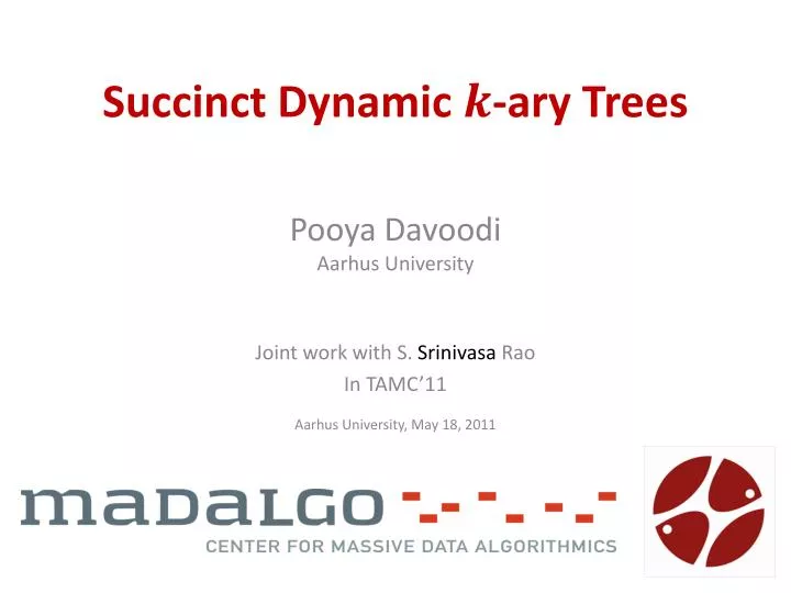 succinct dynamic ary trees