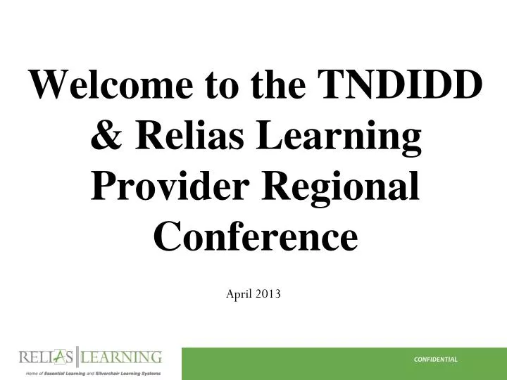 welcome to the tndidd relias learning provider regional conference