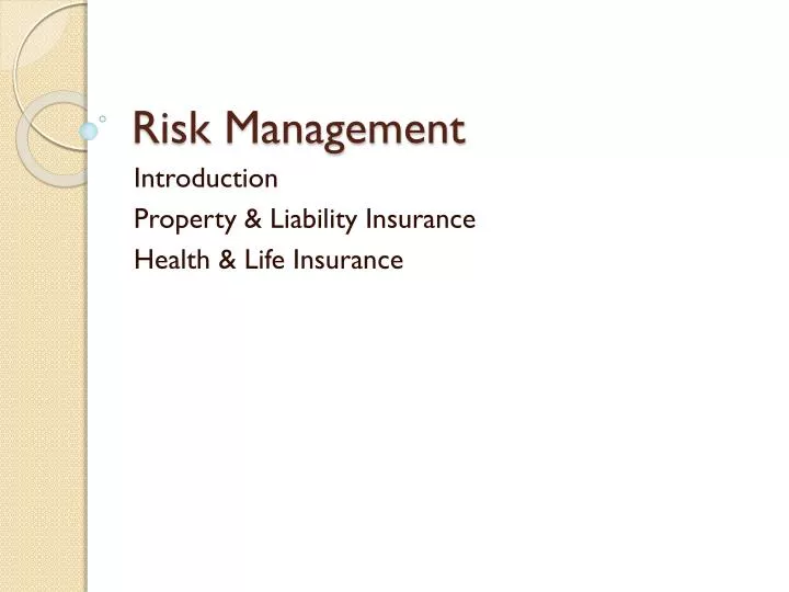 risk management